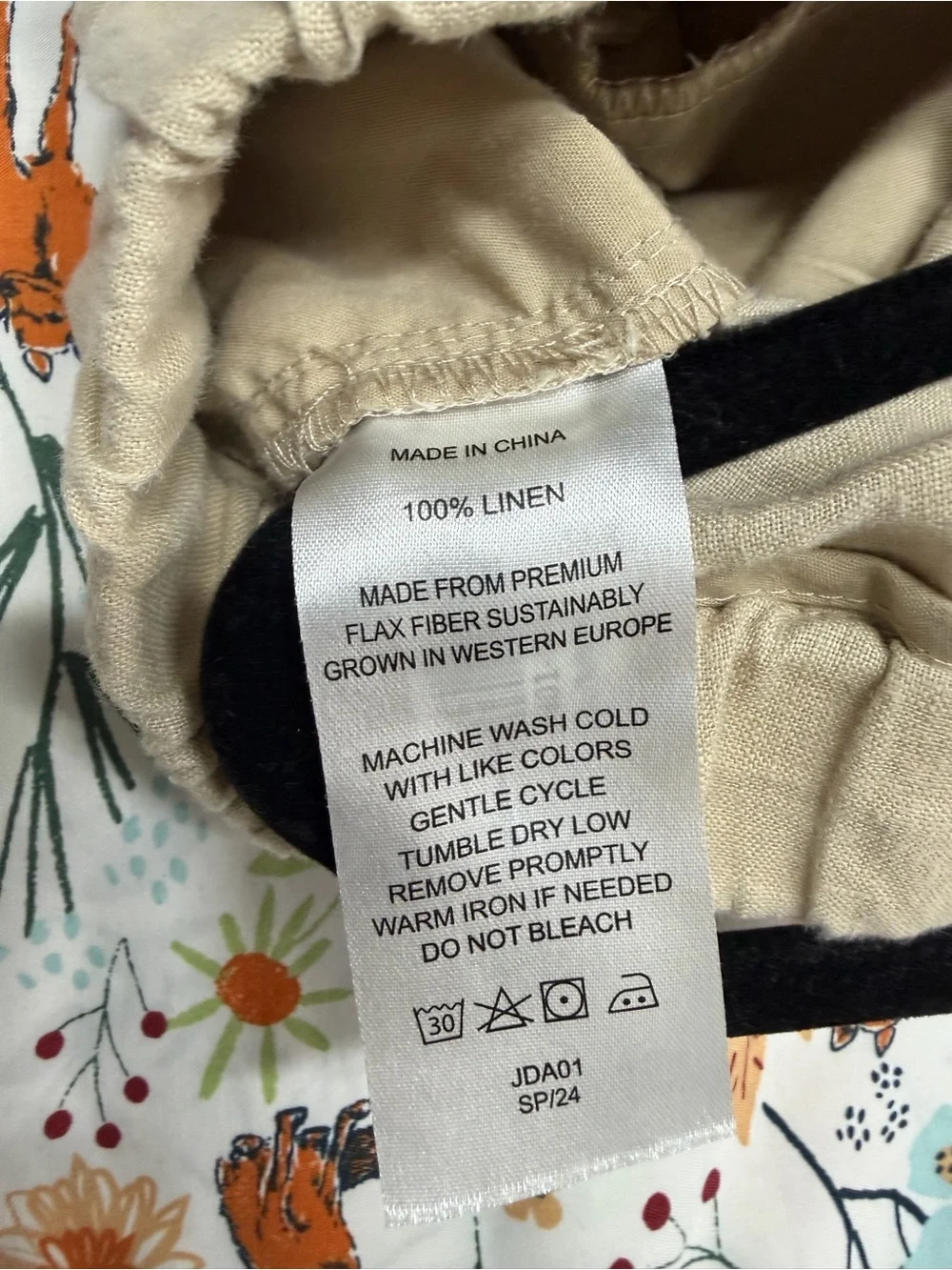 Quince women's Linen pull on Trousers in Beige Tan tones